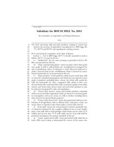 Session of[removed]Substitute for HOUSE BILL No[removed]By Committee on Agriculture and Natural Resources[removed]
