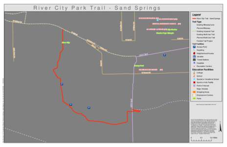 River City Park Trail - Sand Springs  m n Legend River City Trail - Sand Springs