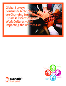 Global Survey: Consumer Technologies are Changing Long-Standing Business Processes and Work Cultures – And Impacting the Bottom-Line