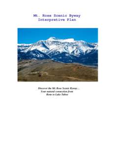 Microsoft Word - Mt Rose Scenic Byway Interp Plan Final-Carol.doc