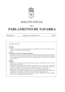 BOLETIN OFICIAL DEL PARLAMENTO DE NAVARRA VIII Legislatura