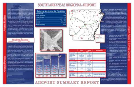 South Arkansas Regional at Goodwin Field (ELD) is a city owned commercial service airport in south central Arkansas. Located 8 miles west of the El Dorado city center, the airport occupies 1,540 acres. There are two runw
