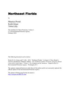 Northeast Florida by Maurice Postal Keith Joiner Tobin Lilly