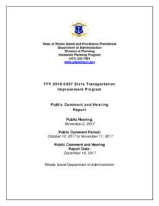 Microsoft Word - Public Hearing Report - Dec 14, 2017