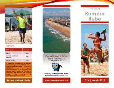 copa  Romero Rube  Tarifas