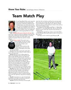 Ball games / Tee / Match play / Shotgun start / Rules of golf / Golf etiquette / Sand Ridge Golf Club / Sports / Golf / Recreation