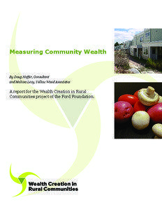 Measuring Community Wealth  By Doug Hoffer, Consultant