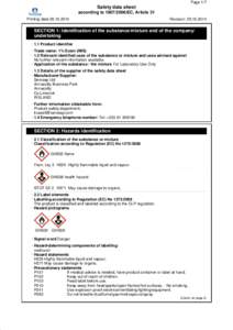 39.0  Page 1/7 Safety data sheet according toEC, Article 31