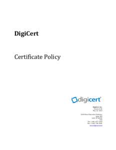 Microsoft Word - DigiCert_CP_v406-May[removed]doc