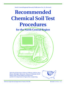 North Central Regional Research Publication No[removed]Revised)  Recommended Chemical Soil Test Procedures for the North Central Region