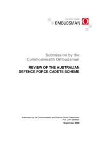 Review of the Australian Defence Force Cadets Scheme