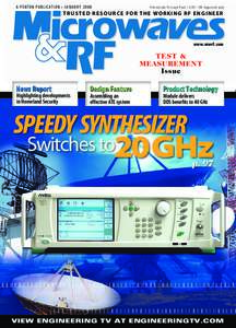 Oscillators / Electronic test equipment / Laboratory equipment / Radio electronics / Electronic design / Signal generator / DBc / Voltage-controlled oscillator / Phase noise / Electronic engineering / Electronics / Technology