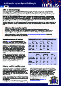 Vefrit mennta - og menningarmálaráðuneytis[removed]Aukið vægi skólasamninga