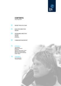 CONTENTS Annual Report[removed]REPORT FROM THE CHAIR