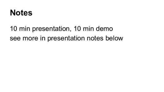 Notes 10 min presentation, 10 min demo see more in presentation notes below Real-Time Interactive Music In Haskell