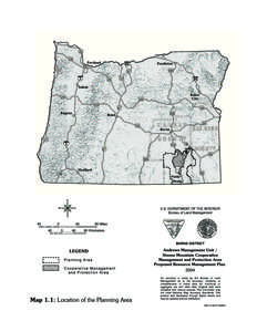 Andrews/Steens RMP and Final EIS Maps