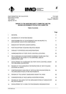 Water / Ocean pollution / Water transport / IMO ship identification number / Port State Control / MARPOL 73/78 / SafeMed II Project / Audi / Transport / Law of the sea / International Maritime Organization