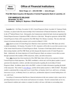 Federal Deposit Insurance Corporation / Financial services / Finance / Deposit insurance / Federal Reserve System / Bank / FDIC problem bank list / Diamond–Dybvig model / Bank regulation in the United States / Financial institutions / Financial regulation