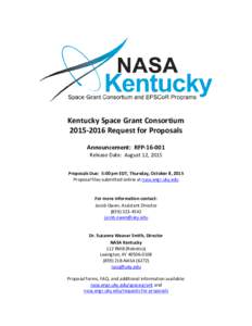 NASA / California / United States / NASA facilities / NASA DEVELOP National Program / Jet Propulsion Laboratory / Space Telescope Science Institute / Grant / Kentucky Space / NASA Research Park / Indiana Space Grant Consortium