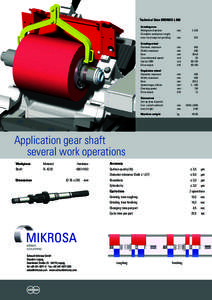 Technical Data KRONOS L 660 Grinding area Workpiece diameter Grindable workpiece length, max. for plunge cut grinding