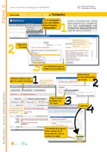 FICHA C  Gestor de referencias bibliográficas REFWORKS Cómo crear