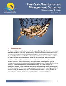 Blue Crab Abundance and Management Outcomes Management Strategy 2015–2025, v.1  I.