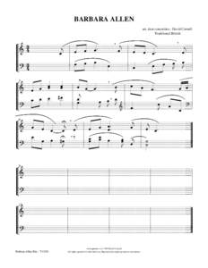 BARBARA ALLEN arr. duet concertina - David Cornell Traditional British , ,