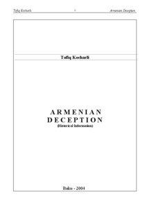 Armenian Deception - Tofiq Kocharli