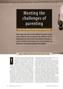 Parenting - Journal article - Australian Institute of Family Stsudies (AIFS)