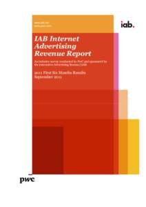 www.iab.net www.pwc.com IAB Internet Advertising Revenue Report