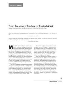 ALAN v38n1 - From Preservice Teacher to Trusted Adult