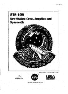 WWW.SHUTTLEPRESSKIT.COM  - Updated November 9, 2001 STS-108 Table of Contents