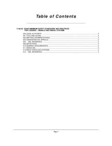 Ta b le o f C o n t e n t s[removed]IDAHO MINIMUM SAFETY STANDARDS AND PRACTICES FOR LOGGING -- SIGNALS AND SIGNAL SYSTEMS 000.LEGAL AUTHORITY. .........................................................................