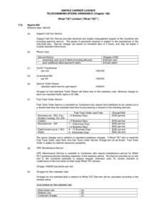 UNIFIED CARRIER LICENCE TELECOMMUNICATIONS ORDINANCE (Chapter 106) Wharf T&T Limited (“Wharf T&T”) T12.  Reprint Bill