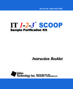 Kit Part No: ASAY-ASYITSCOOP Sample Purification Kit