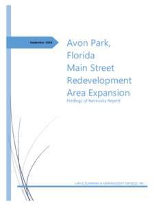 Avon Park, Florida[removed]Main Street Redevelopment Area Expansion