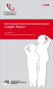 2008  Best Corporate Governance Disclosure Awards Judges’ Report