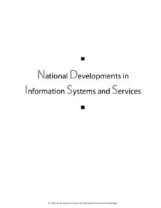 Nationalism in the Development of the North American Scientific Information Infrastructure  ■ ■