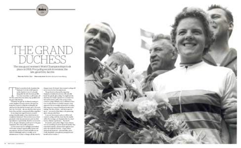 Retro {1958} THE GRAND DUCHESS The inaugural women’s World Championships took