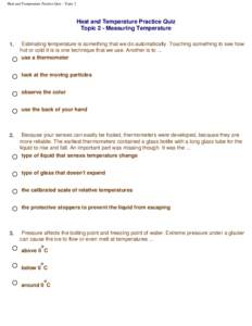 Atmospheric thermodynamics / Phase transitions / Temperature / Physical quantities / State functions / Thermometer / Kelvin / Freezing / Properties of water / Thermodynamics / Chemistry / Physics