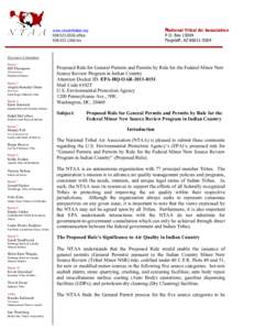 Federally recognized tribes / Luiseño people / Cherokee / United States / History of North America / Air pollution in the United States / New Source Review / United States Environmental Protection Agency