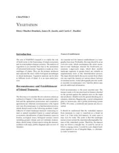CHAPTER 3  VEGETATION Dieter Mueller-Dombois, James D. Jacobi, and Curtis C. Daehler  Introduction