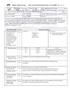 Failure Analysis Group  DPA PROCEDURE External VisualExam 1