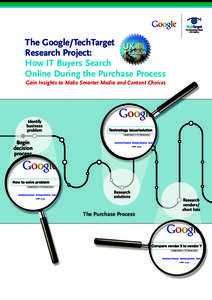 The Google/TechTarget Research Project: How IT Buyers Search Online During the Purchase Process Gain Insights to Make Smarter Media and Content Choices