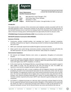 5020 Chesebro Road, Suite 200, Agoura Hills, CA[removed]Tel[removed], Fax[removed], www.aspeneg.com PROJECT MEMORANDUM SCE DPV2 TRANSMISSION PROJECT To: