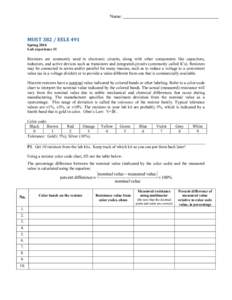 Electronic engineering / Electrical components / Analog circuits / Electronic circuits / Resistor / Measuring instruments / Electronic color code / Multimeter / Voltage divider / Electromagnetism / Electronics / Electrical engineering