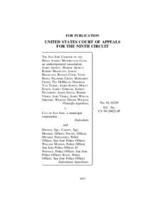 FOR PUBLICATION  UNITED STATES COURT OF APPEALS FOR THE NINTH CIRCUIT THE SAN JOSE CHARTER OF THE HELLS ANGELS MOTORCYCLE CLUB,