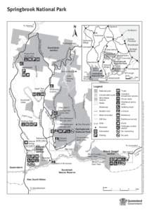 Springbrook National Park walking track inset maps