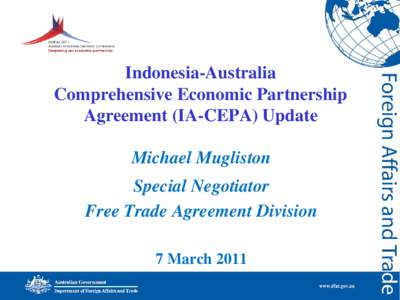 Indonesia-Australia  Comprehensive Economic Partnership Agreement (IA-CEPA) Update
