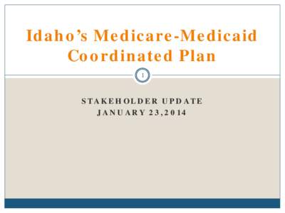 Medicare-Medicaid Coordinated Plan